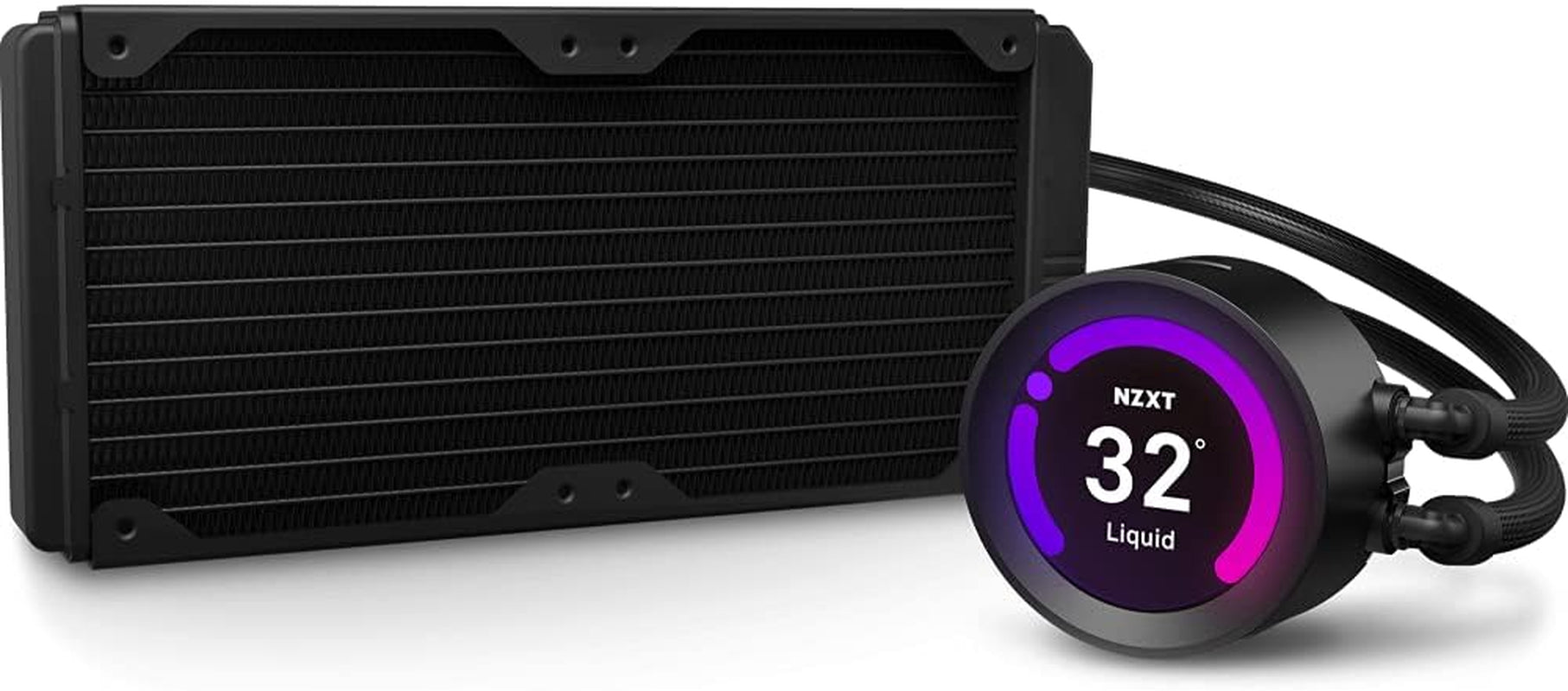 Kraken Z53 240Mm - RL-KRZ53-01 - AIO RGB CPU Liquid Cooler - Customizable LCD Display - Improved Pump - Powered by CAM V4 - RGB Connector - Aer P 120Mm Radiator Fans (2 Included)